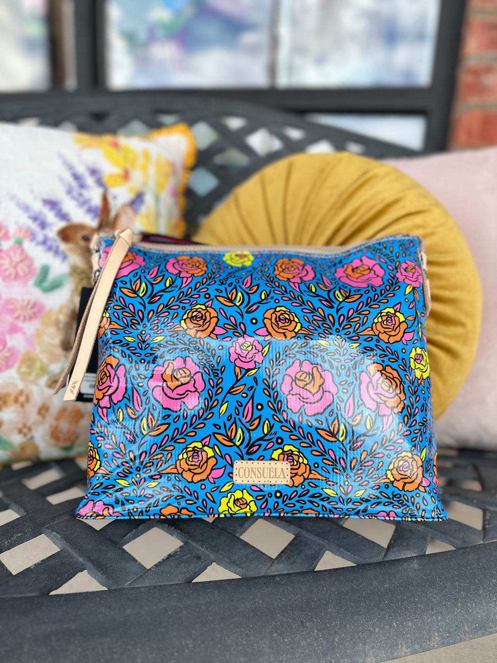 Borsa A Tracolla Consuela Mandy Uptown &ndash; Multicolor Floreale, Nuova Con Etichette