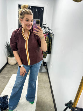 Burgundy Sweetheart Top