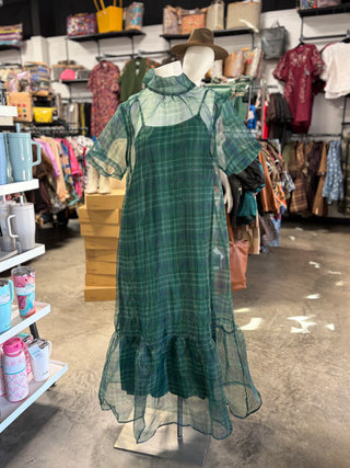 Winter’s Plaid Dress