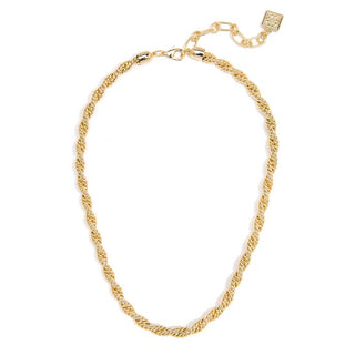 Braided Twisting Links Collar Necklace