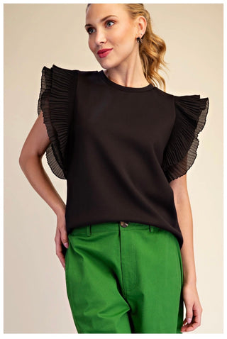 Tulle Knit Top