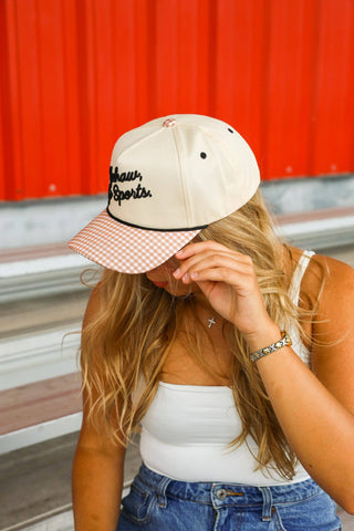 GO SPORTS GINGHAM CANVAS CAP