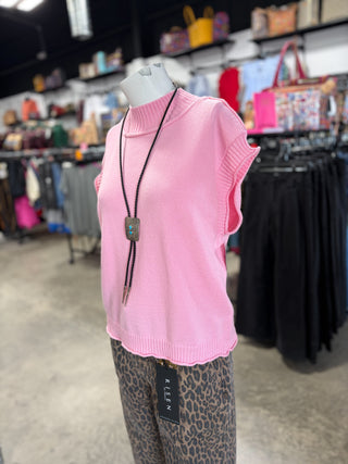 Sleeveless Knit Sweater