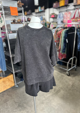 Mineral Washed Knit Casual Set