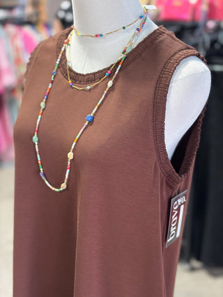 Ruffled Tank Dress