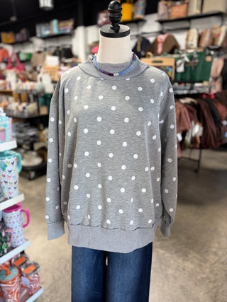 Cozy Polka Dot Pullover