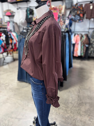 Ruffled Cuffs Top