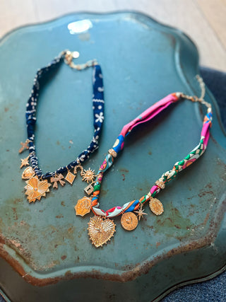 Late Night In July Scarf Necklace