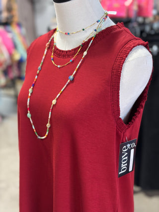 Ruffled Tank Dress
