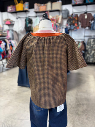 Disco Gingham Top
