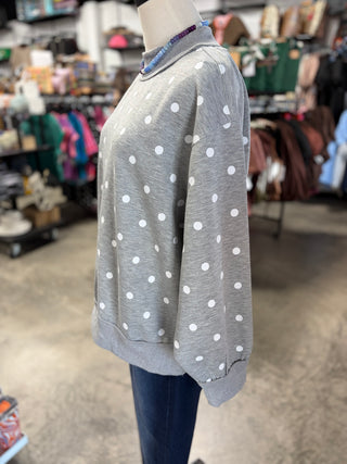 Cozy Polka Dot Pullover