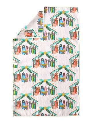Away in a Manger: Double-Sided Hand Towel