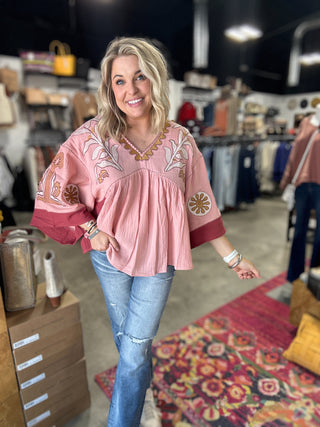 Betsy's Embroidery Top