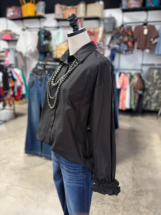 Ruffled Cuffs Top