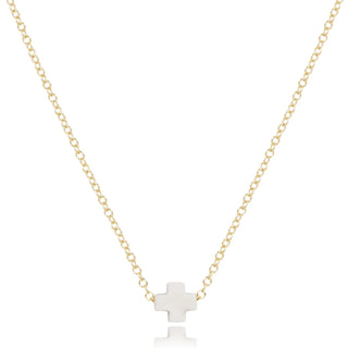 16” Signature Cross Necklace Gold Small