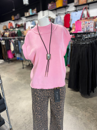 Sleeveless Knit Sweater