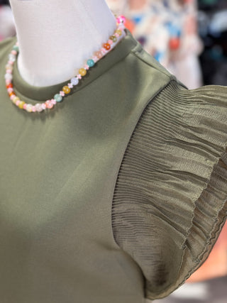 Tulle Knit Top