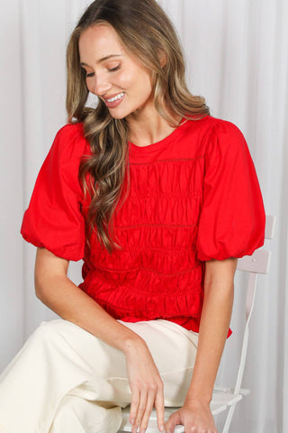 Aspen's Smocked Top