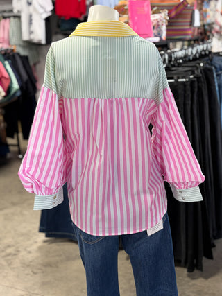 Ashley’s Pastel Stripe Top