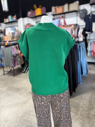 Sleeveless Knit Sweater
