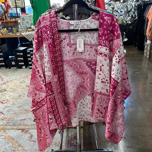 Pink Bandana Kimono