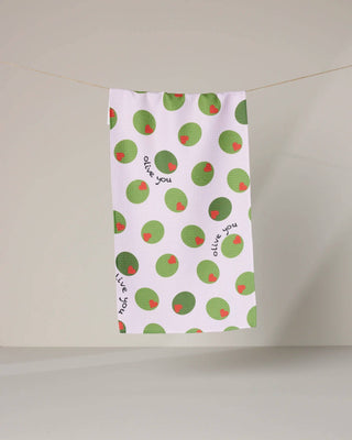 Olive You Bar Towel