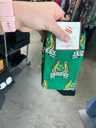 Luck Of The Irish Shamrock Socks