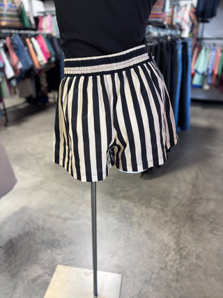 Summer Cotton Striped Shorts