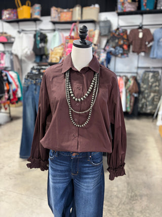 Ruffled Cuffs Top