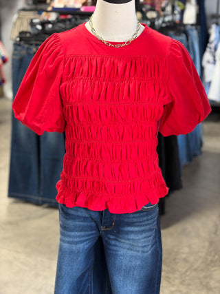 Aspen's Smocked Top