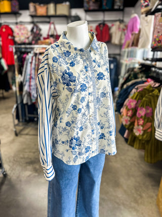 Jaylene’s Floral and Striped Top