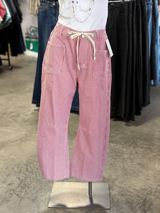 Striped Drawstring Pants