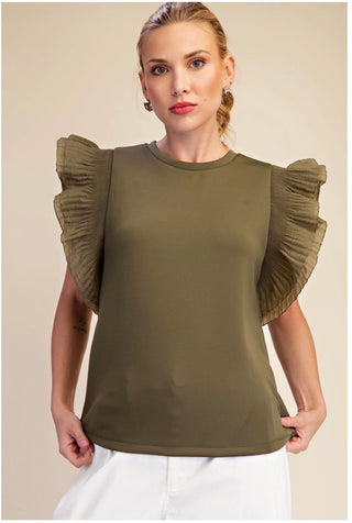 Tulle Knit Top