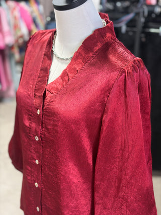 Shiny Sweetheart Blouse