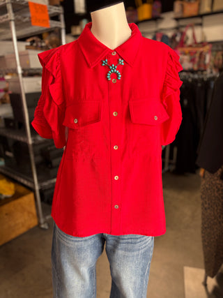 Sheila’s Shirring Short Sleeve Top