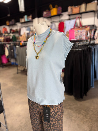 Sleeveless Knit Sweater