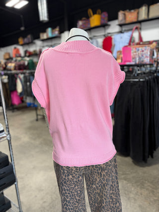Sleeveless Knit Sweater