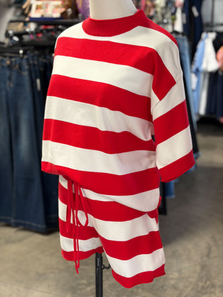 Gameday Stripe Sweater Set