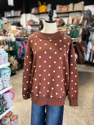 Cozy Polka Dot Pullover