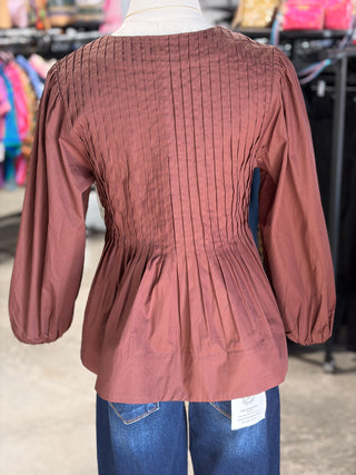 Emily's Pleated Blouse