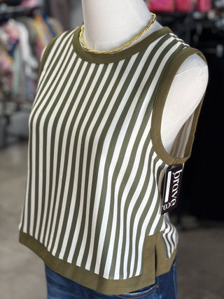 Stripe Sleeveless Top