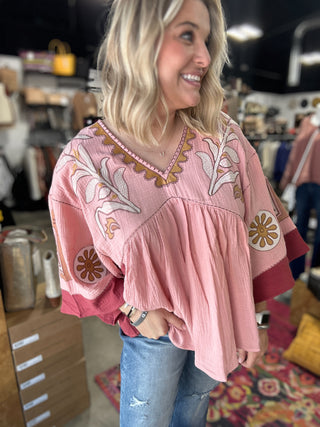 Betsy's Embroidery Top