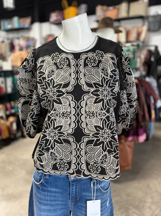 Midnight Blossom Top