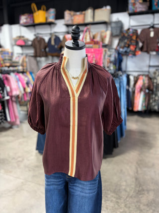 Burgundy Sweetheart Top