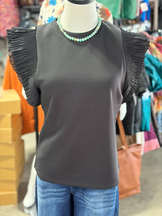 Tulle Knit Top