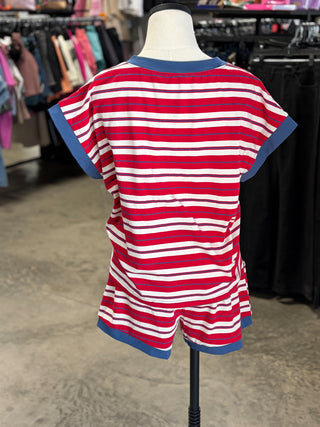 Americana Striped Lounge Set
