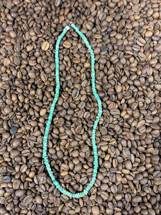 Turquoise stone necklace 18”