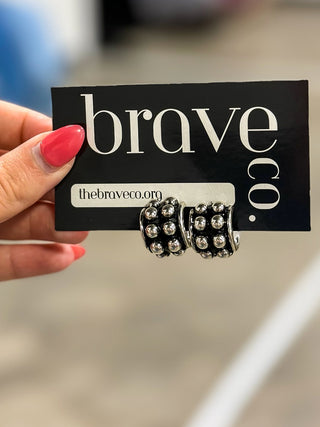 Caroline Huggie Earrings