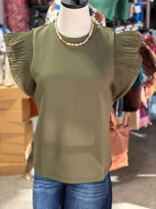 Tulle Knit Top