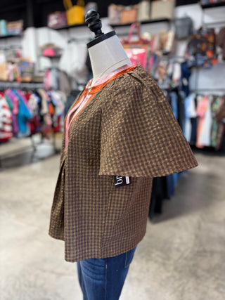 Disco Gingham Top